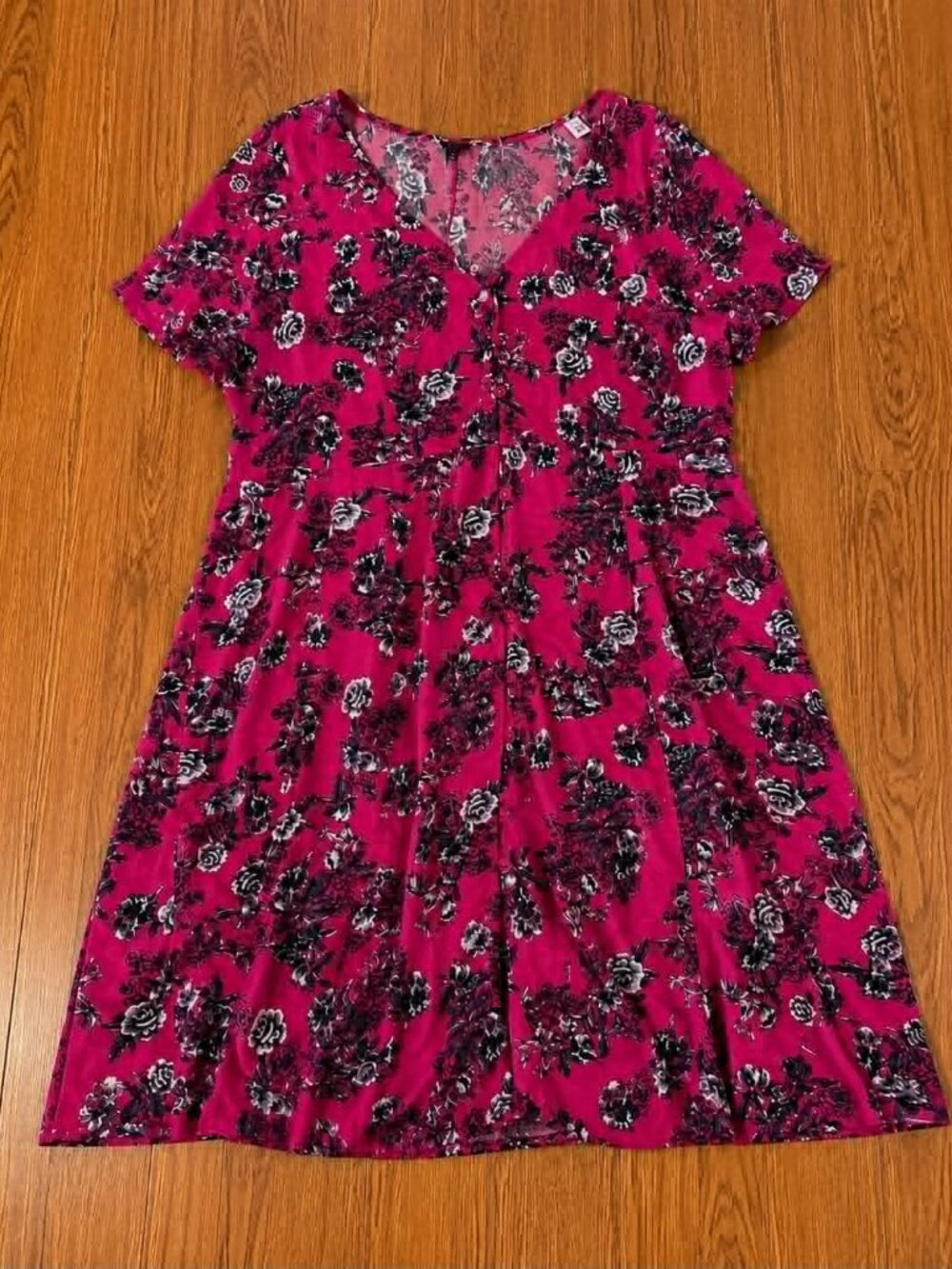 torrid Hot Pink Floral Mini Dress